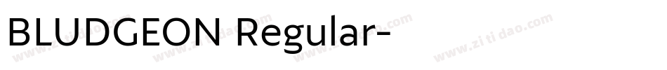 BLUDGEON Regular字体转换